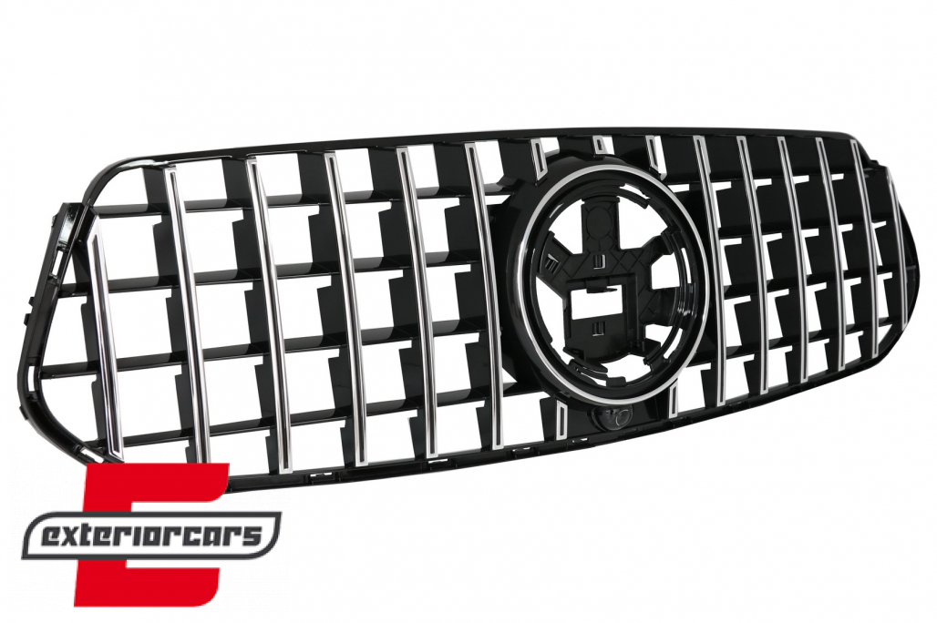 Prednja maska GT-R Panamericana dizajn (chrome) / Mercedes GLE SUV W167 V167 GLE Coupe C167 Sport paket (2019-2023) - Slika 2