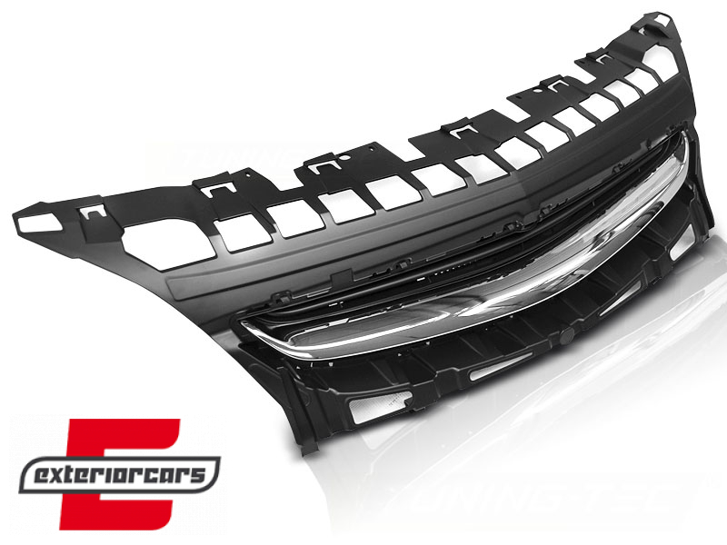Prednja maska bez znaka (crna/chrome) / Opel Astra J (2012-2015) 5 vrata - Slika 2