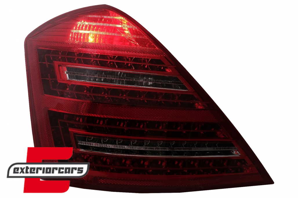 LED stražnja svjetla Facelift dizajn (crvena/kristal) / Mercedes S-klasa W221 (2005-2009) - Slika 11