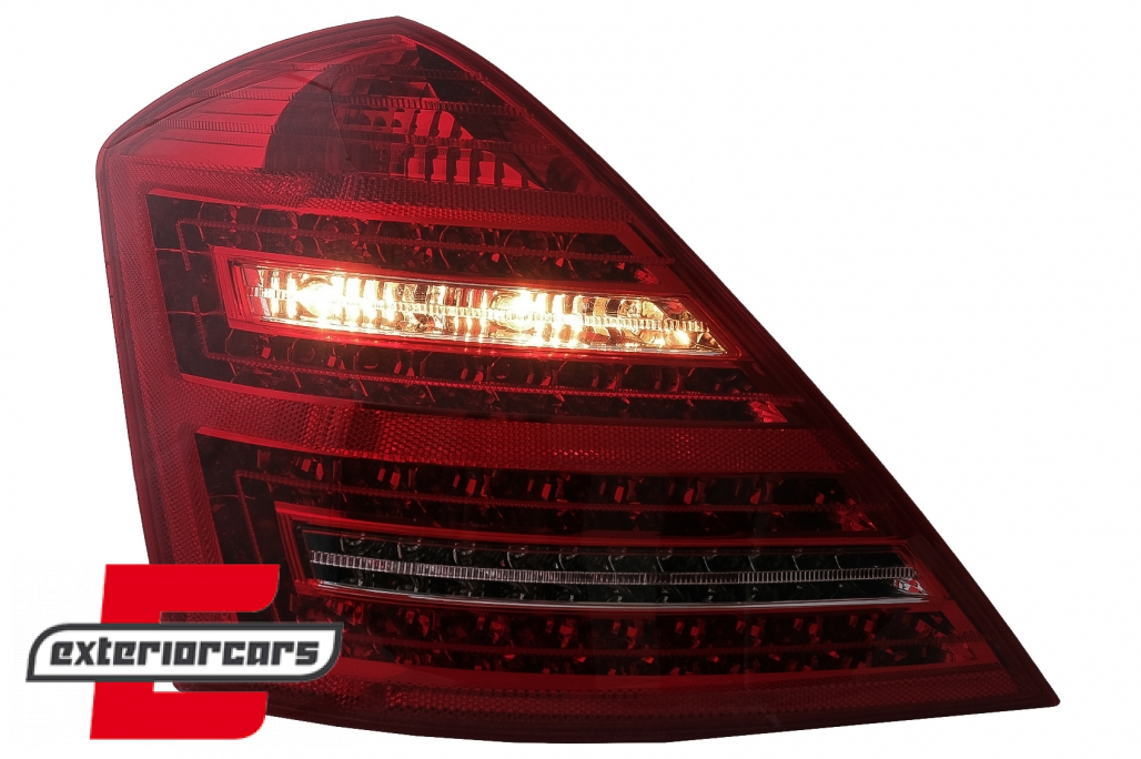 LED stražnja svjetla Facelift dizajn (crvena/kristal) / Mercedes S-klasa W221 (2005-2009) - Slika 9