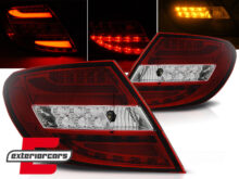 LED stražnja svjetla (crvena/kristal) / Mercedes C-klasa W204 limuzina (2007-2010)