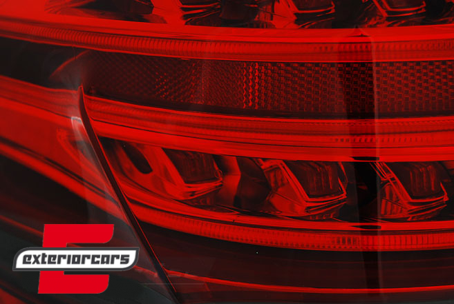 Full LED stražnja svjetla SEQ žmigavci (crvena/kristal) / Mercedes E-klasa W212 limuzina (2009-2013) - Slika 2