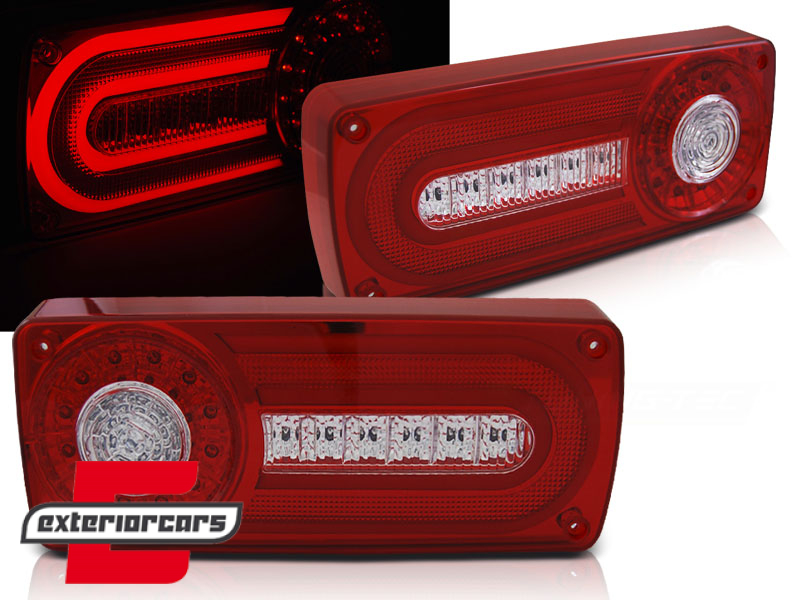 Full LED stražnja svjetla (crvena/kristal) / Mercedes G-klasa W463 (1990-2012)
