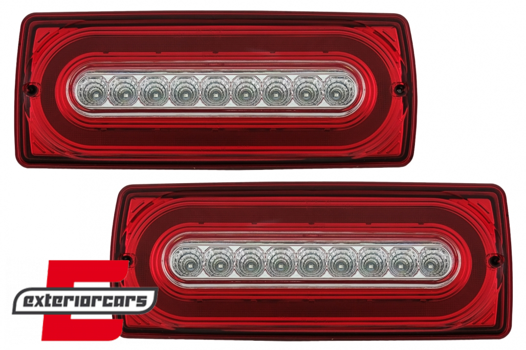 Full LED stražnja svjetla (crvena/kristal) / Mercedes G-klasa W463 (1990-2012) - Slika 11