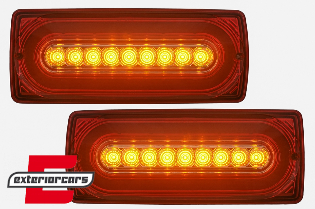 Full LED stražnja svjetla (crvena/kristal) / Mercedes G-klasa W463 (1990-2012) - Slika 5