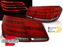 Full LED stražnja svjetla SEQ žmigavci (crvena/kristal) / Mercedes E-klasa W212 limuzina (2009-2013)