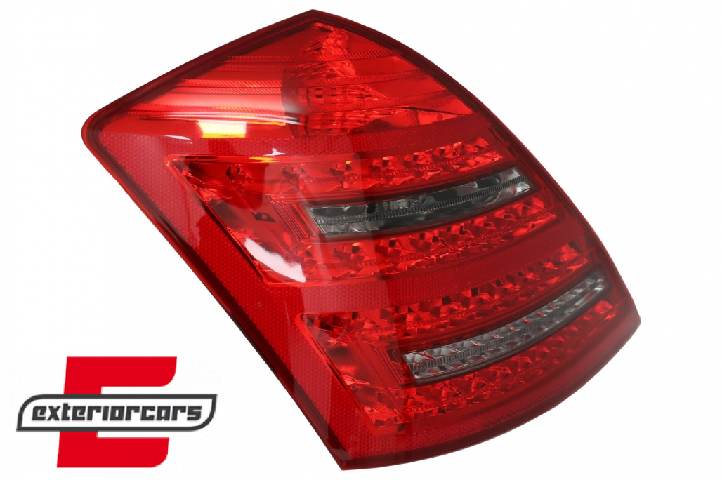 LED stražnja svjetla SEQ žmigavci Facelift dizajn (crvena/smoke) / Mercedes S-klasa W221 (2005-2009) - Slika 3