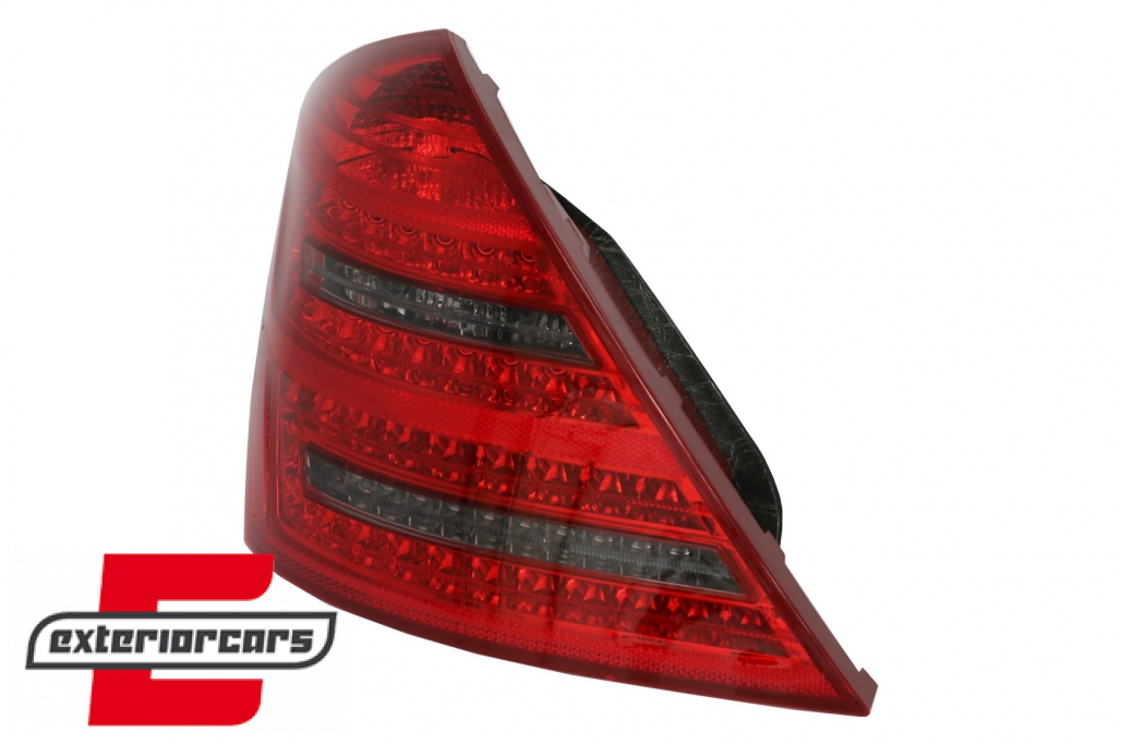 LED stražnja svjetla SEQ žmigavci Facelift dizajn (crvena/smoke) / Mercedes S-klasa W221 (2005-2009) - Slika 4