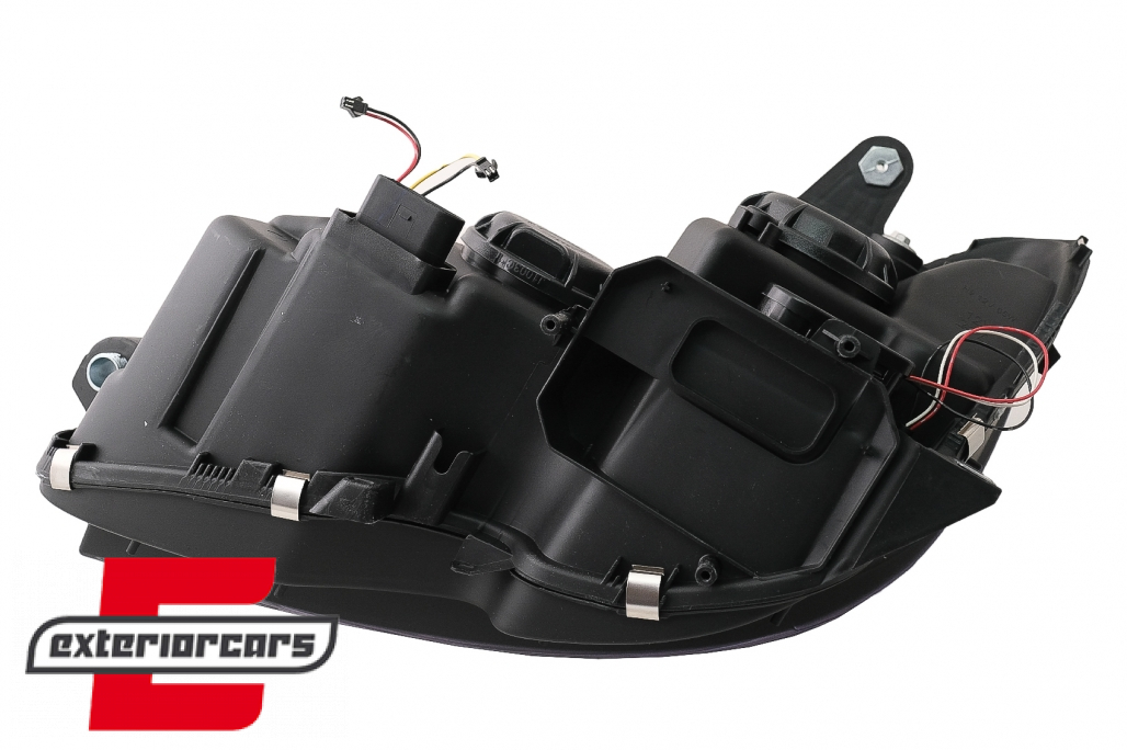 Prednja svjetla LED DRL SEQ žmigavci W205 look (crna) / Mercedes C klasa W204 S204 limuzina karavan (2007-2010) - Slika 18