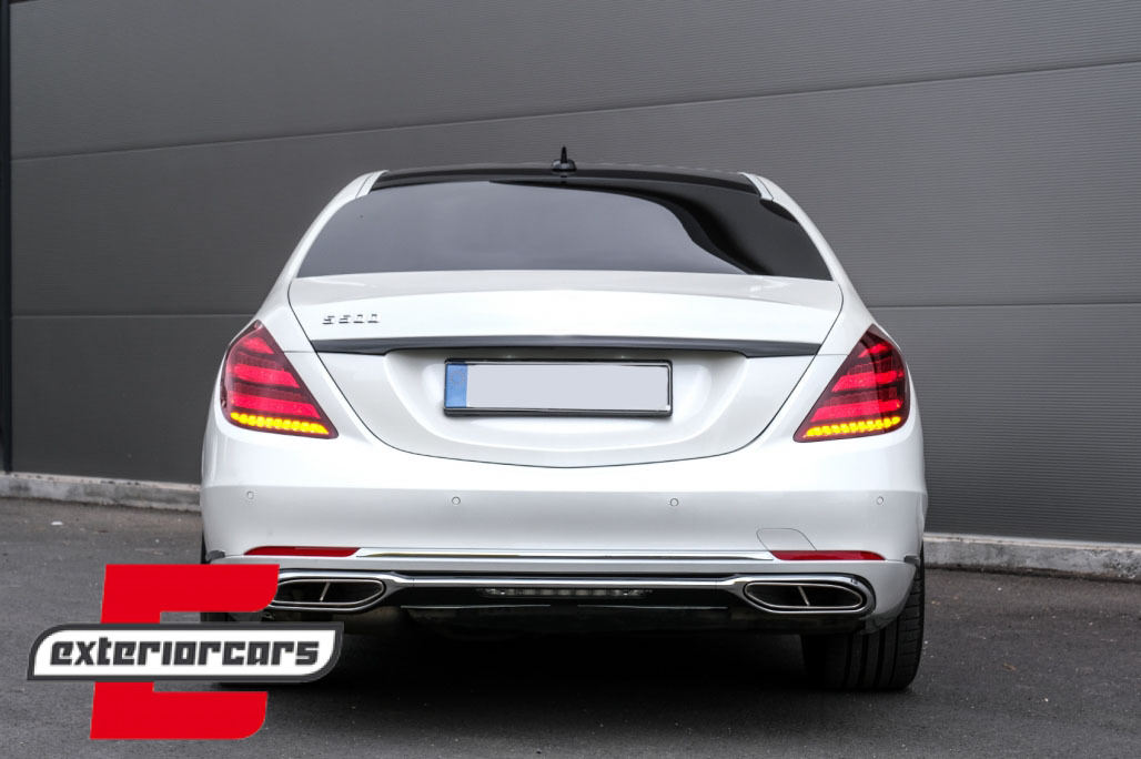 Full LED stražnja svjetla SEQ žmigavci Facelift dizajn (crvena/kristal) / Mercedes S-klasa W222 (2013-2017) - Slika 18
