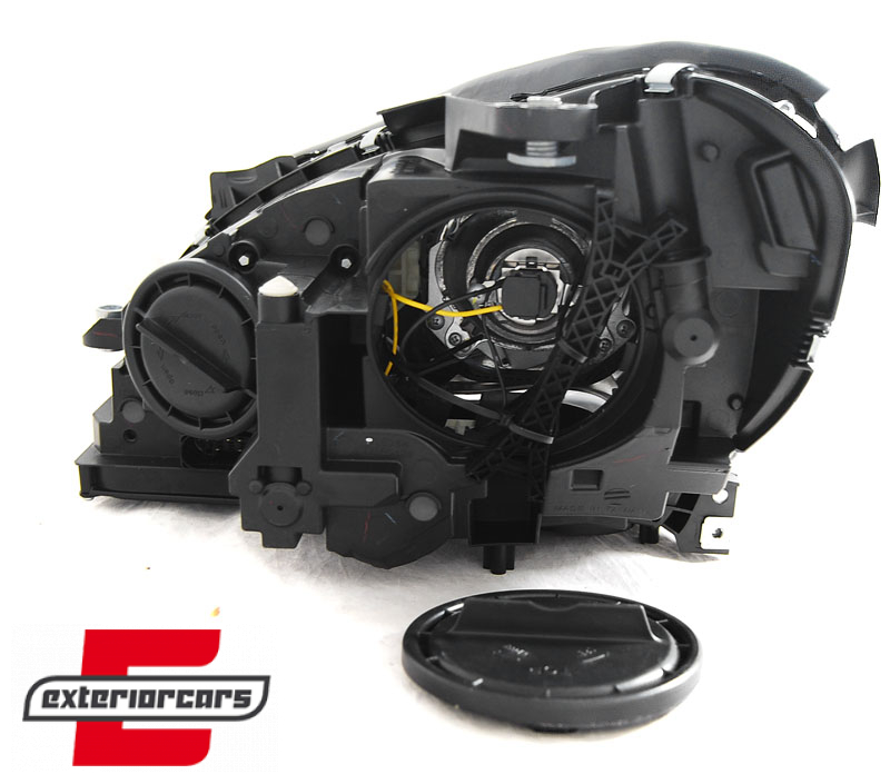 Prednja svjetla LED DRL Xenon look (crna) / Mercedes C-klasa W204 S204 C204 Facelift (2011-2014) - Slika 3