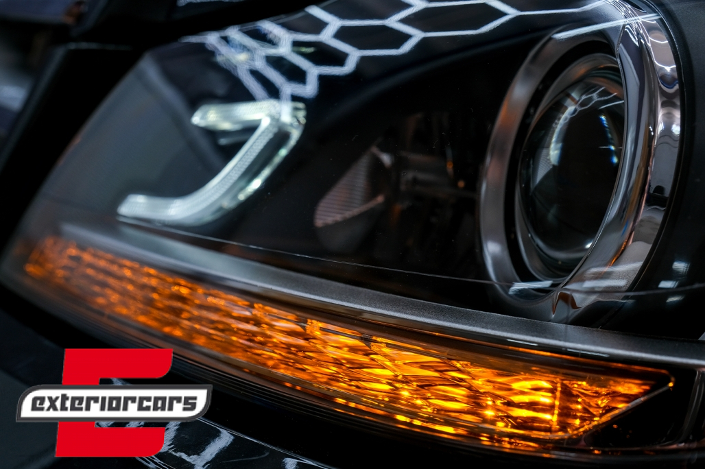Prednja svjetla LED DRL Xenon look (crna) / Mercedes C-klasa W204 S204 C204 Facelift (2011-2014) - Slika 20