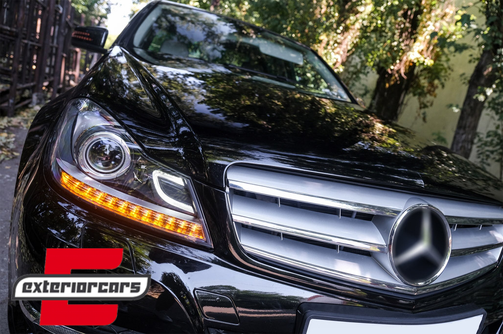 Prednja svjetla LED DRL Xenon look (crna) / Mercedes C-klasa W204 S204 C204 Facelift (2011-2014) - Slika 11