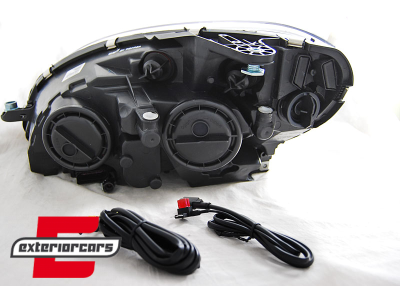 Prednja svjetla LED DRL Facelift look (chrome) / Mercedes C klasa W204 S204 limuzina karavan (2007-2010) - Slika 2
