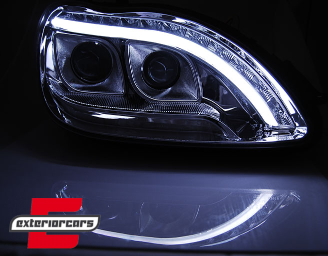 Prednja svjetla LED DRL W222 look (chrome) / / Mercedes S klasa W220 (1998-2005) - Slika 2