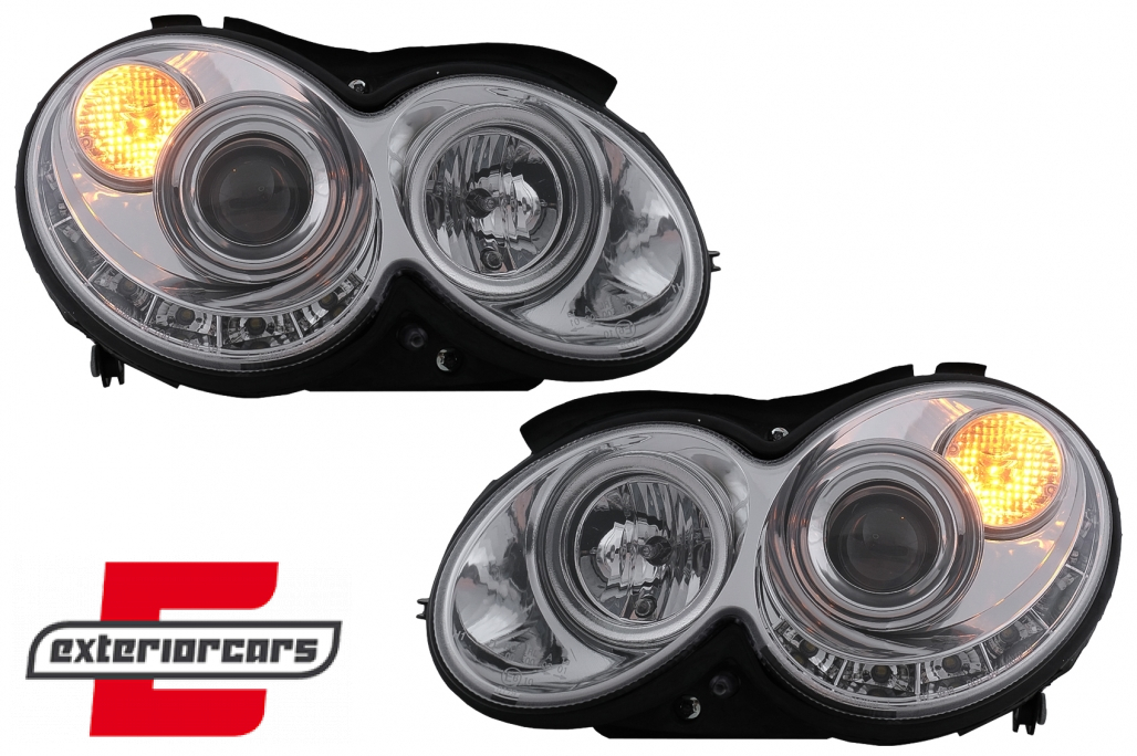 Prednja svjetla LED DayLight (chrome) / MERCEDES CLK W209 (2003-2010) - Slika 10