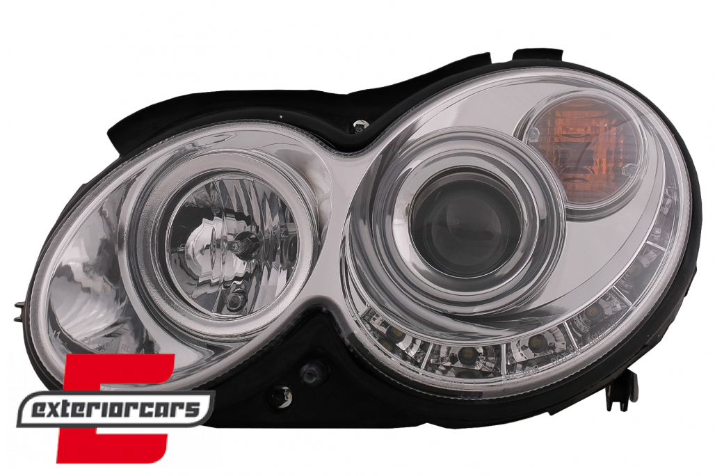Prednja svjetla LED DayLight (chrome) / MERCEDES CLK W209 (2003-2010) - Slika 12
