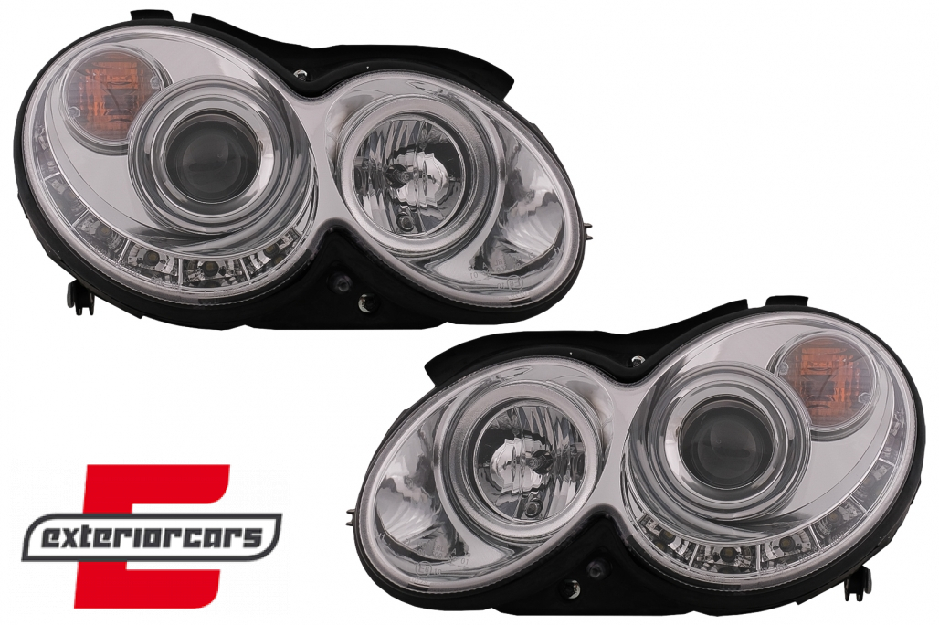 Prednja svjetla LED DayLight (chrome) / MERCEDES CLK W209 (2003-2010) - Slika 13