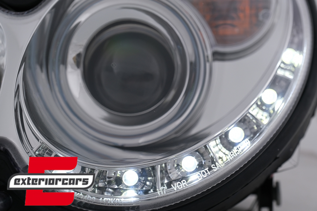 Prednja svjetla LED DayLight (chrome) / MERCEDES CLK W209 (2003-2010) - Slika 4