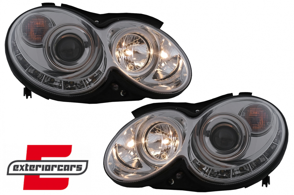 Prednja svjetla LED DayLight (chrome) / MERCEDES CLK W209 (2003-2010) - Slika 7