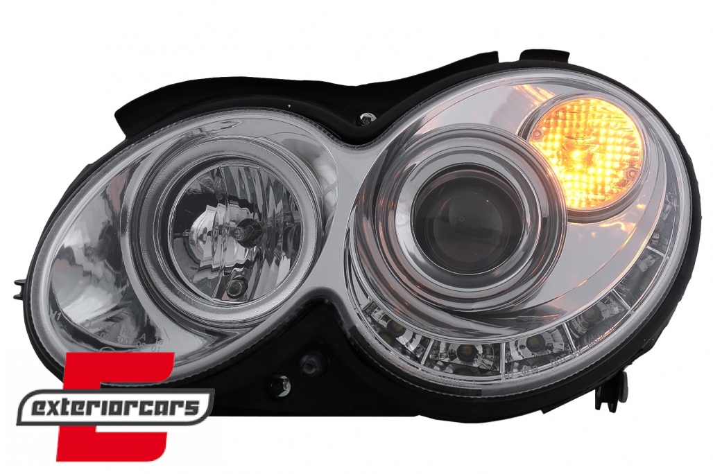 Prednja svjetla LED DayLight (chrome) / MERCEDES CLK W209 (2003-2010) - Slika 9