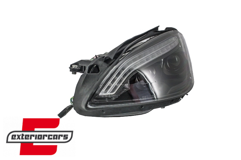 Prednja svjetla LED DRL W222 look (crna) / Mercedes S-klasa W221 (2005-2009) - Slika 4