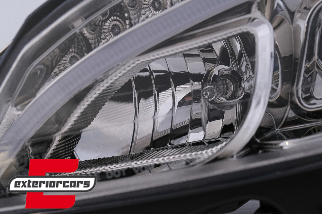 Prednja svjetla LED DRL W205 look (chrome) / Mercedes C klasa W204 S204 limuzina karavan (2007-2010) - Slika 21
