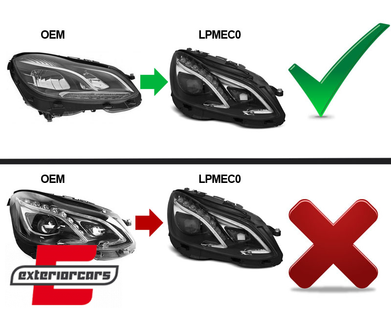 Full LED prednja svjetla (crna) / Mercedes E-klasa W212 S212 Facelift (2013-2016) - Slika 8