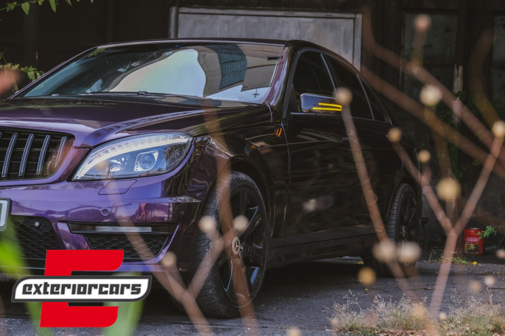 Prednja svjetla LED DRL SEQ žmigavci W205 look (crna) / Mercedes C klasa W204 S204 limuzina karavan (2007-2010) - Slika 21