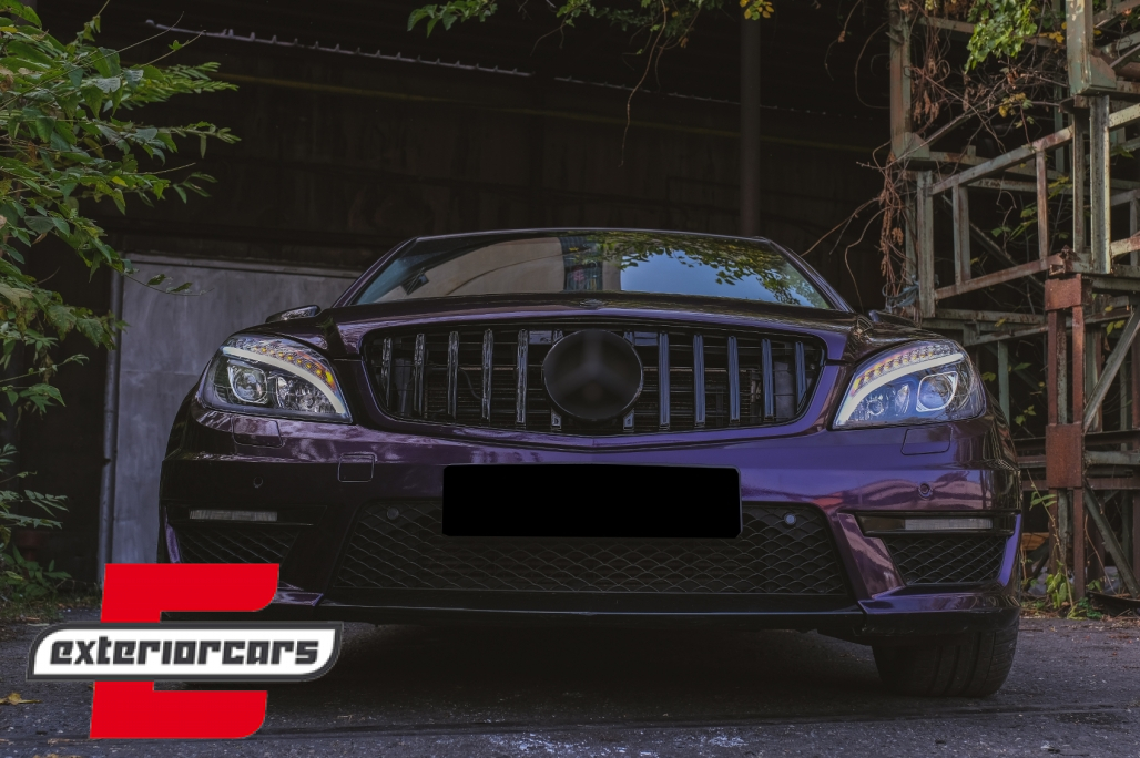 Prednja svjetla LED DRL SEQ žmigavci W205 look (crna) / Mercedes C klasa W204 S204 limuzina karavan (2007-2010) - Slika 22