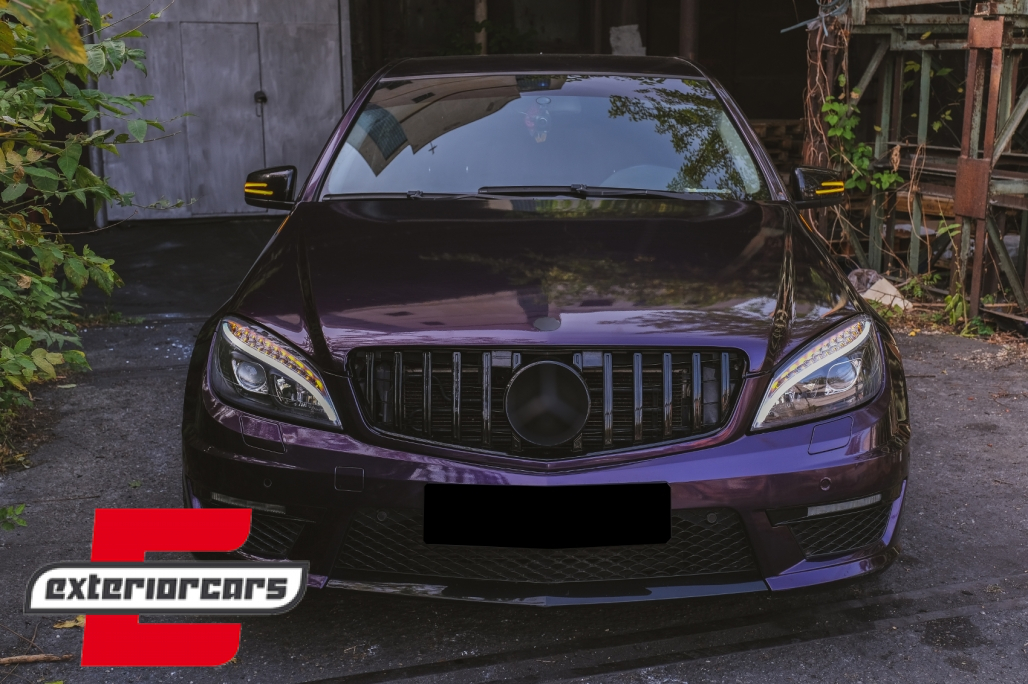 Prednja svjetla LED DRL SEQ žmigavci W205 look (crna) / Mercedes C klasa W204 S204 limuzina karavan (2007-2010) - Slika 23