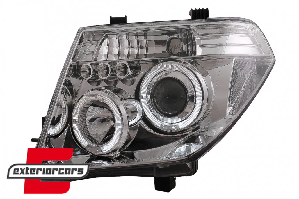 Prednja svjetla Angel Eyes (chrome) / Nissan Navara D40 (2004-2009) Nissan Pathfinder R51 (2005-2008) - Slika 2