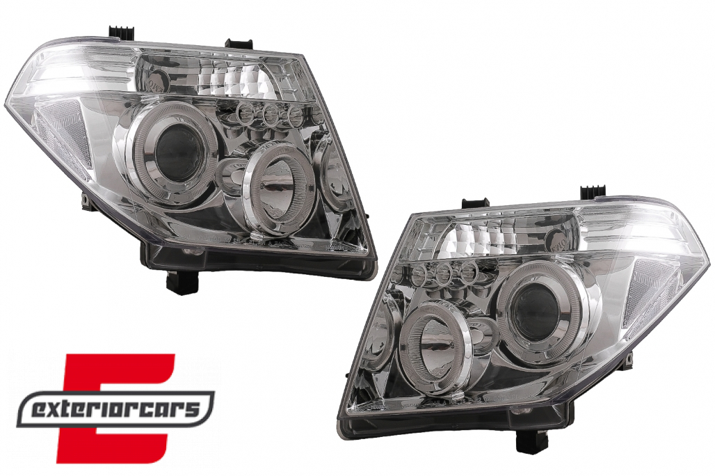 Prednja svjetla Angel Eyes (chrome) / Nissan Navara D40 (2004-2009) Nissan Pathfinder R51 (2005-2008) - Slika 12
