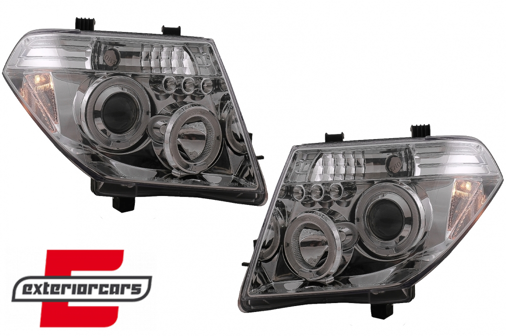 Prednja svjetla Angel Eyes (chrome) / Nissan Navara D40 (2004-2009) Nissan Pathfinder R51 (2005-2008) - Slika 6