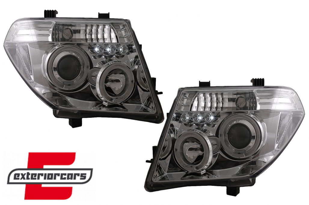 Prednja svjetla Angel Eyes (chrome) / Nissan Navara D40 (2004-2009) Nissan Pathfinder R51 (2005-2008) - Slika 9