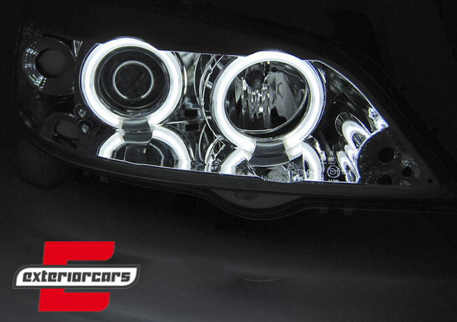 Prednja svjetla CCFL Angel Eyes (chrome) / Opel Astra G (1997-2004) - Slika 2