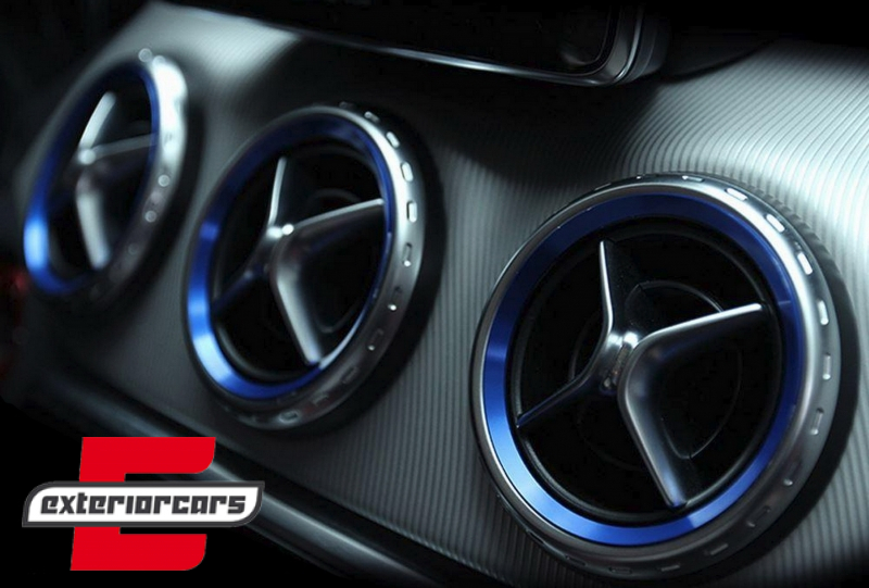 Ringovi ventilacije (plava) / Mercedes A-klasa W176 B-klasa W246 CLA-klasa C117 GLA-klasa X156 - Slika 6