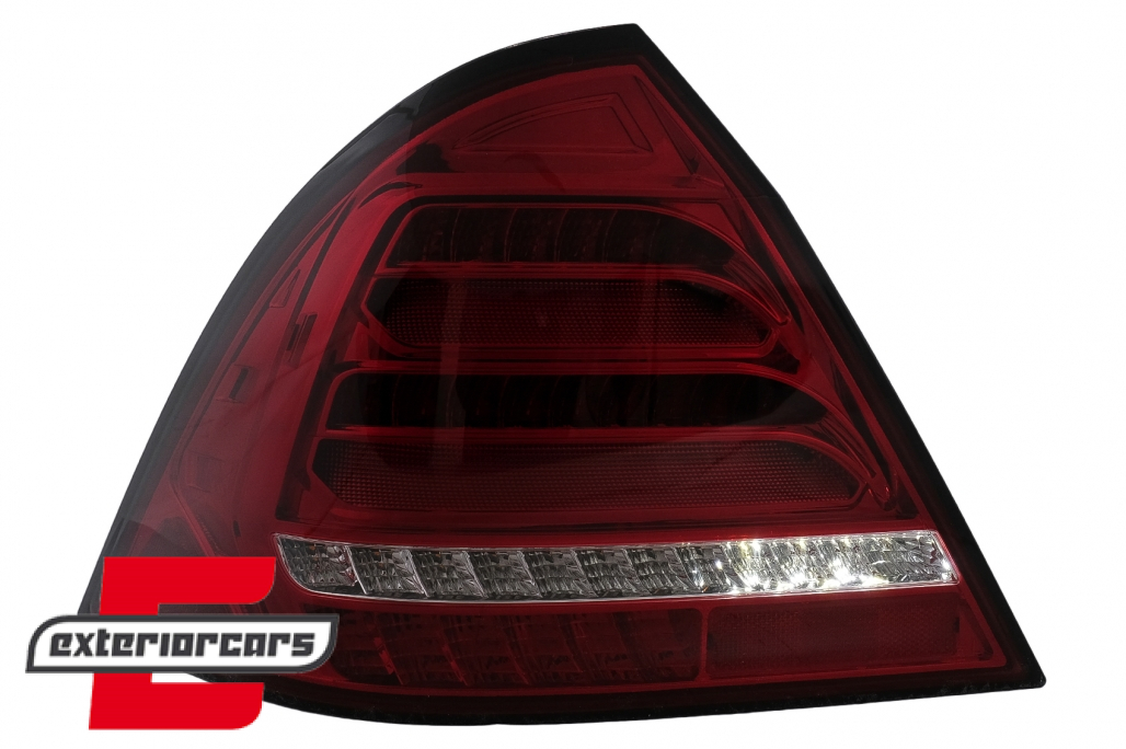 Full LED stražnja svjetla SEQ žmigavci (crvena/kristal) / Mercedes C-klasa W203 (2000-2004) limuzina - Slika 12