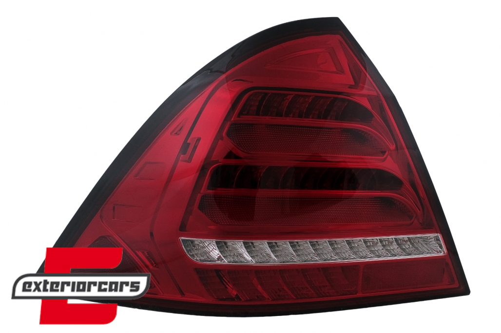 Full LED stražnja svjetla SEQ žmigavci (crvena/kristal) / Mercedes C-klasa W203 (2000-2004) limuzina - Slika 14