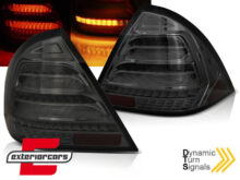 Full LED stražnja svjetla SEQ žmigavci (smoke) / Mercedes C-klasa W203 (2000-2004) limuzina
