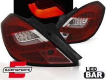 LED LightBar stražnja svjetla (crvena/kristal) / Opel Corsa D (2006-2014) hatchback 3V