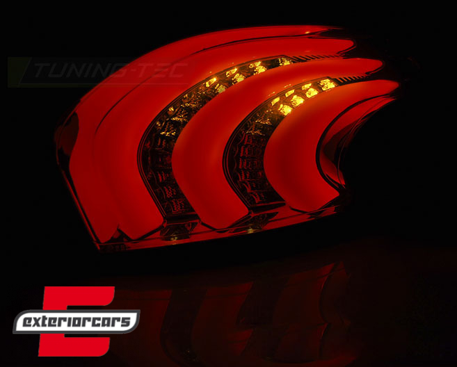 Full LED stražnja svjetla LedBar (crvena/smoke) / Peugeot 208 hatchback (04.2012-06.2015) 3V 5V - Slika 3