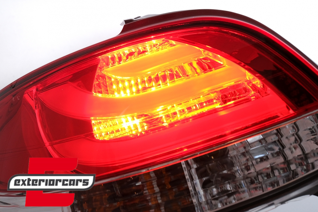LED stražnja svjetla LightBar dizajn (crvena/kristal) / Peugeot 206 (10.1998-2009) hatchback 3V 5V - Slika 13