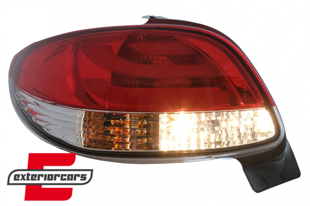 LED stražnja svjetla LightBar dizajn (crvena/kristal) / Peugeot 206 (10.1998-2009) hatchback 3V 5V - Slika 15