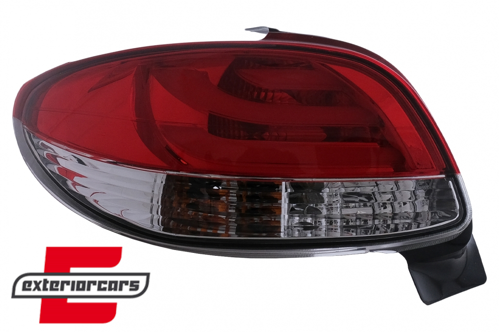 LED stražnja svjetla LightBar dizajn (crvena/kristal) / Peugeot 206 (10.1998-2009) hatchback 3V 5V - Slika 3