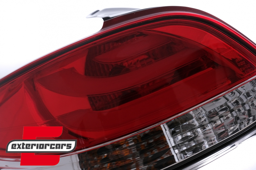 LED stražnja svjetla LightBar dizajn (crvena/kristal) / Peugeot 206 (10.1998-2009) hatchback 3V 5V - Slika 4