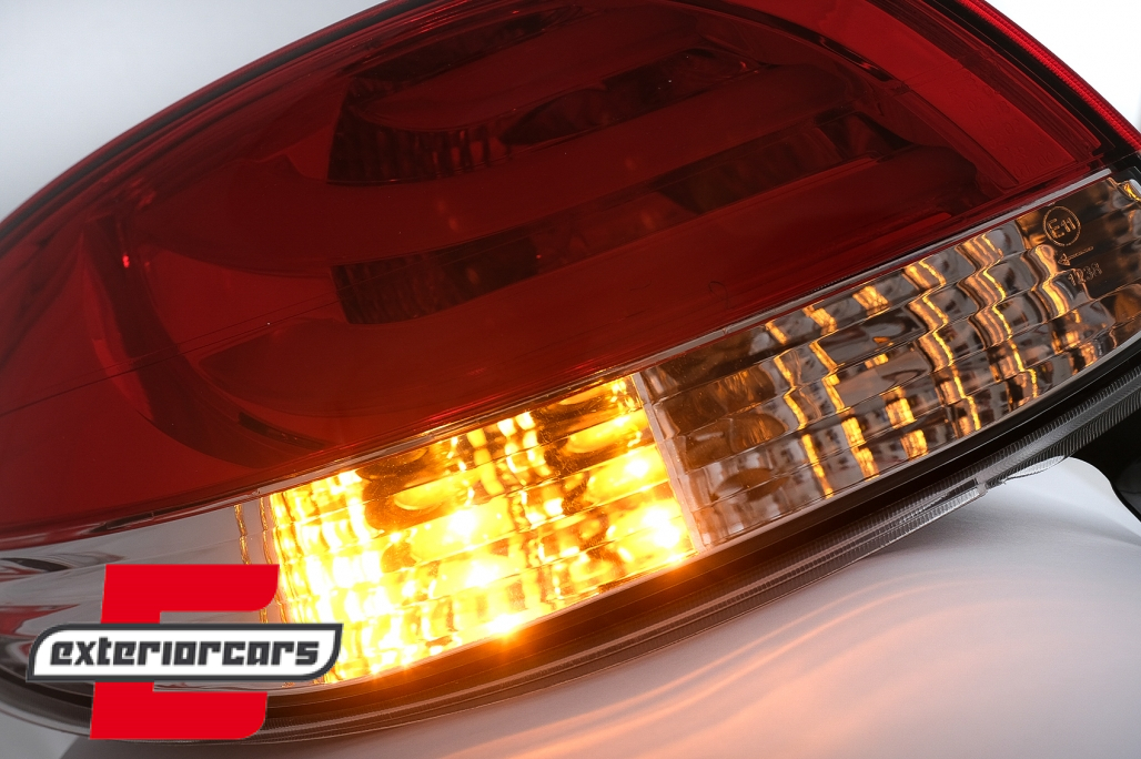 LED stražnja svjetla LightBar dizajn (crvena/kristal) / Peugeot 206 (10.1998-2009) hatchback 3V 5V - Slika 7