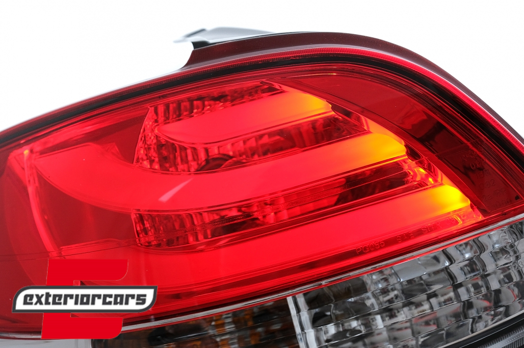 LED stražnja svjetla LightBar dizajn (crvena/kristal) / Peugeot 206 (10.1998-2009) hatchback 3V 5V - Slika 10