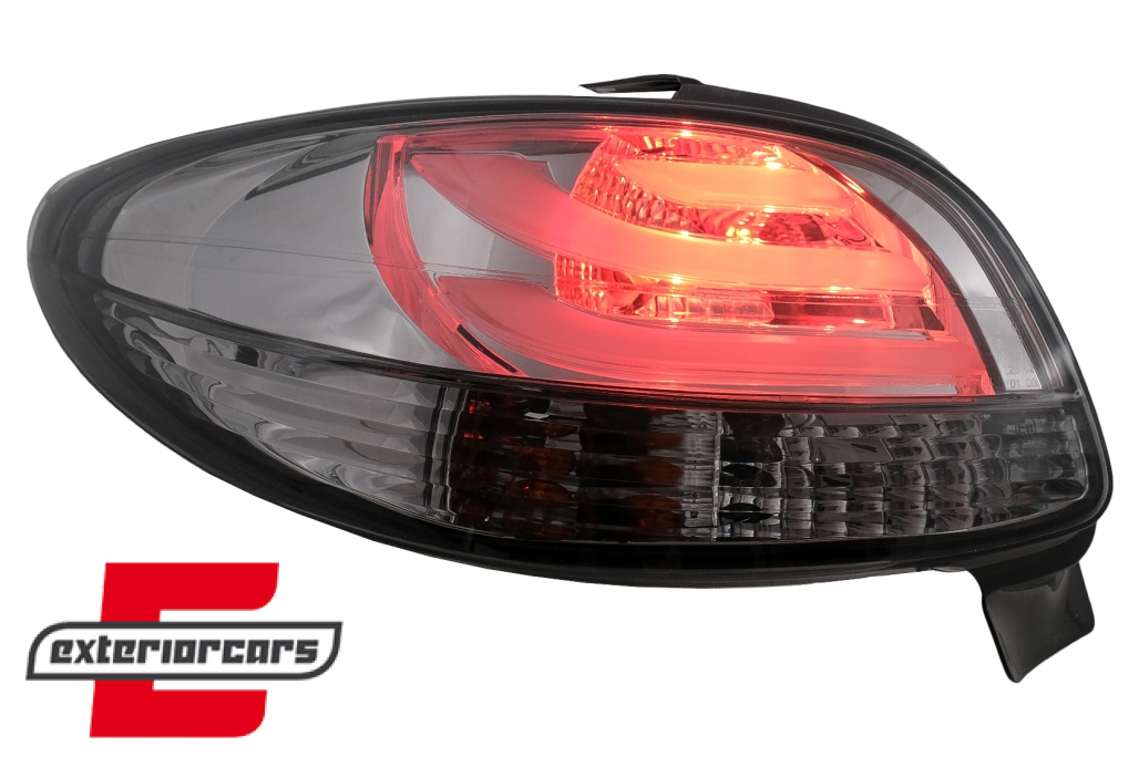 LED stražnja svjetla LightBar dizajn (smoke) / Peugeot 206 (10.1998-2009) hatchback 3V 5V - Slika 3