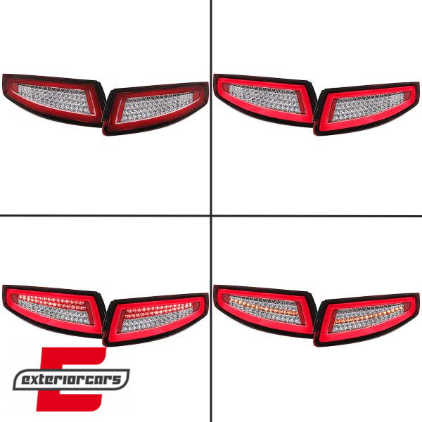 Full LED stražnja svjetla Sekvencijalni Dinamički žmigavci (crvena/kristal) / Porsche 911 (997) (2004-2009) - Slika 9